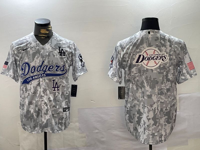 Men Los Angeles Dodgers Blank Camo Joint Name 2024 Nike MLB Jersey style 10->los angeles dodgers->MLB Jersey